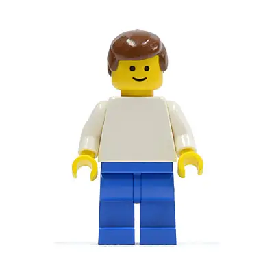 Soccer Player White/Blue Team Player 4