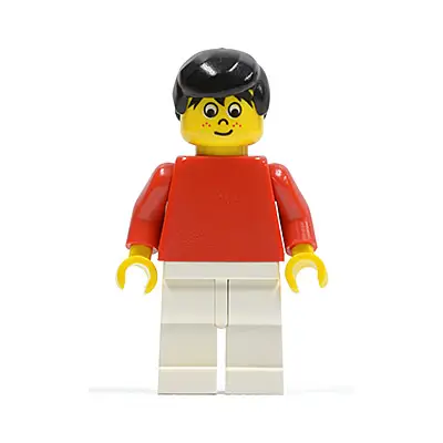 Soccer Player Red/White Team Player 5