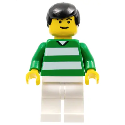 Soccer Player - Green and White Team with Number 11 on Back