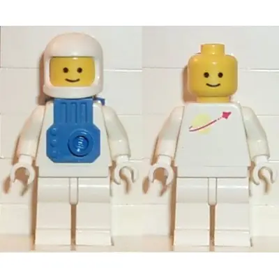 Classic Space - White with Blue Jet Pack with Stud On Front
