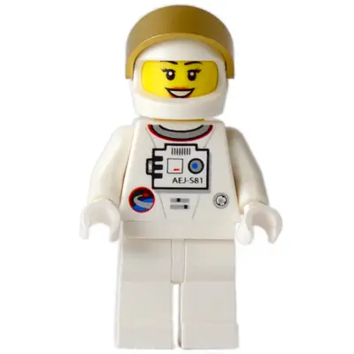 Shuttle Astronaut - Female, Smile with Teeth
