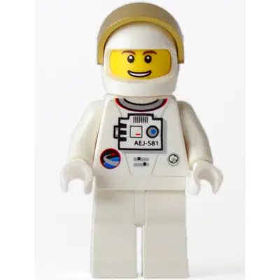 Shuttle Astronaut - Male, Thin Grin with Teeth