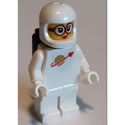Classic Space - White with Black Air Tanks, Female, Glasses