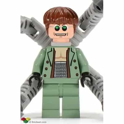 Dr. Octopus (Otto Octavius) / Doc Ock, Sand Green Jacket, Sand Green Legs, Thin Toothy Smile - With Arms
