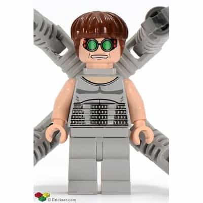 Dr. Octopus (Otto Octavius) / Doc Ock, Light Bluish Gray Torso, Light Bluish Gray Legs - With Arms