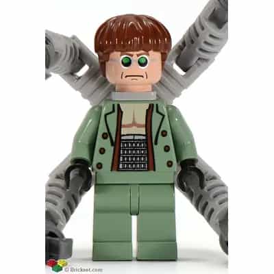 Dr. Octopus (Otto Octavius) / Doc Ock, Sand Green Jacket, Sand Green Legs, Thin Smirk - With Arms
