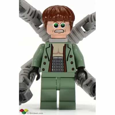 Dr. Octopus (Otto Octavius) / Doc Ock, Sand Green Jacket, Sand Green Legs, Clenched Teeth Smile - With Arms