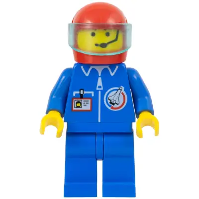 Launch Command - Crew, Red Helmet, Trans-Light Blue Visor