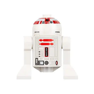 Astromech Droid, R5-D4 - Dome Head with Long Red Stripes