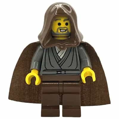 Jedi Knight (Jedi Bob) - Dark Gray Tunic, Brown Hood and Cape