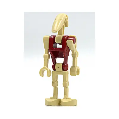 Security Battle Droid - Dark Red Torso, Angled Arm and Straight Arm
