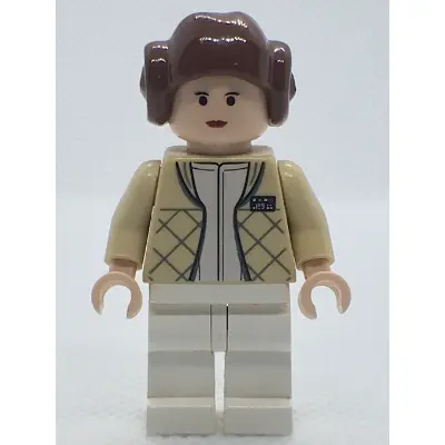Princess Leia - Hoth Outfit, Tan Jacket, Smooth Hair with Buns