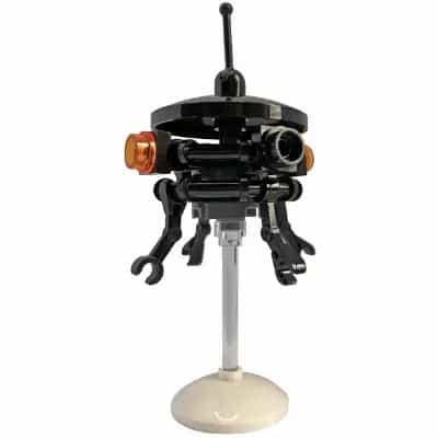 Imperial Probe Droid - White Dish Stand, Lever on Top