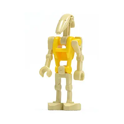 Battle Droid Commander - Yellow Torso, Angled Arm and Straight Arm
