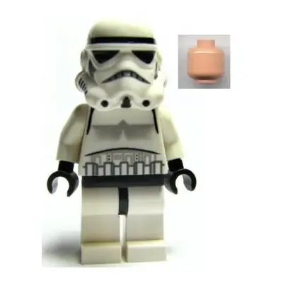 Imperial Stormtrooper - Light Nougat Head, Dotted Mouth Helmet