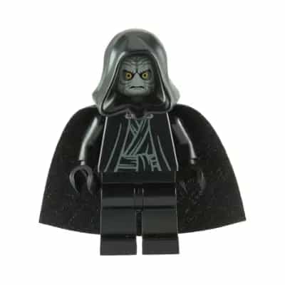 Emperor Palpatine - Light Bluish Gray Head, Black Hands