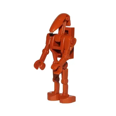 Battle Droid - Dark Orange, Angled Arm and Straight Arm, 1 x 2 Plate on Back