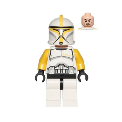 Clone Trooper Commander (Phase 1) - Yellow Arms, Scowl