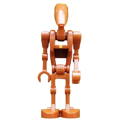 Battle Droid Commander - Dark Orange with Dot, Angled Arm and Straight Arm