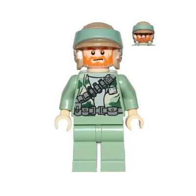 Endor Rebel Commando - Beard and Angry Dual Sided Head