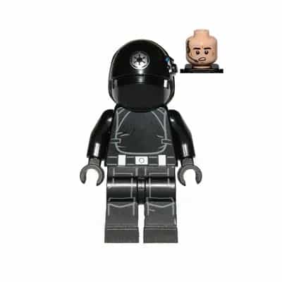 Imperial Gunner - Helmet with Silver Imperial Logo, Light Nougat Head, Open Mouth