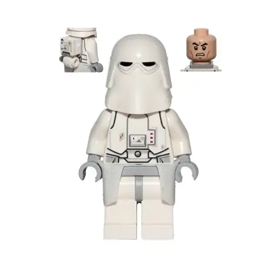 Snowtrooper, Light Bluish Gray Hips, Light Bluish Gray Hands, White Kama