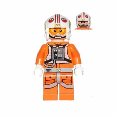 Luke Skywalker (Pilot, Printed Legs, Cheek Lines)