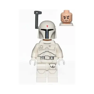 Boba Fett - White, Detailed Pattern