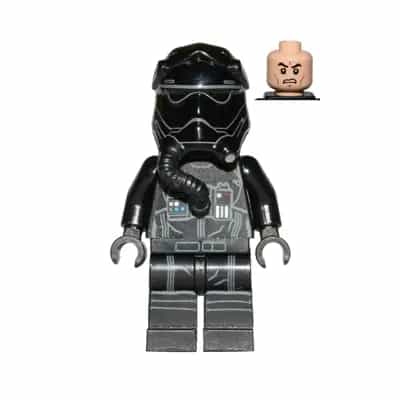 First Order TIE Fighter Pilot, Two White Lines on Helmet