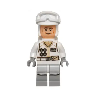 Hoth Rebel Trooper White Uniform (Cheek Lines)