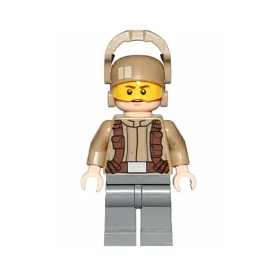 Resistance Trooper - Dark Tan Jacket, Frown, Furrowed Eyebrows
