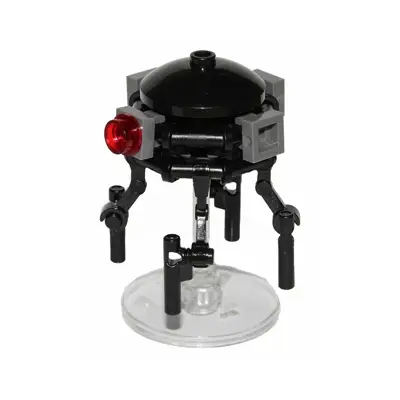 Imperial Probe Droid - Dark Bluish Gray Sensors, Dark Bluish Gray Round Plate Inside