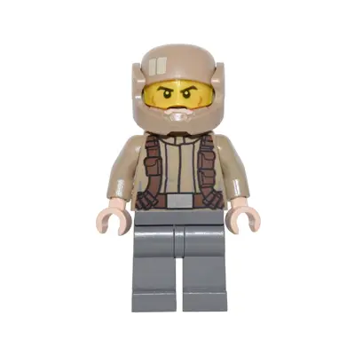 Resistance Trooper - Dark Tan Jacket, Frown, Cheek Lines