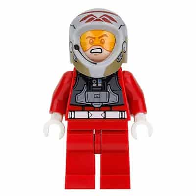 Rebel Pilot A-wing (Open Helmet, Red Jumpsuit)