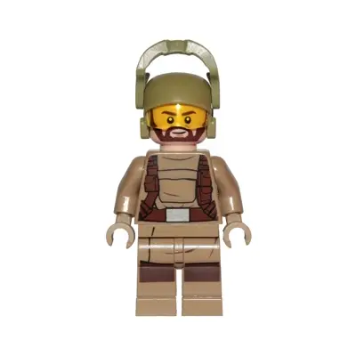 Resistance Trooper - Dark Tan Hoodie Jacket, Harness, Beard, Helmet with Chin Guard