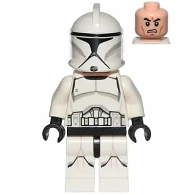 Clone Trooper (Phase 1) - Printed Legs, Scowl