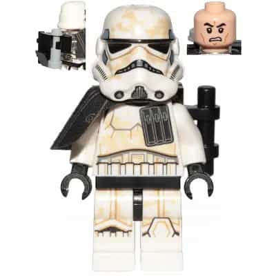 Sandtrooper (Enlisted) - Black Pauldron, Ammo Pouch, Dirt Stains, Survival Backpack