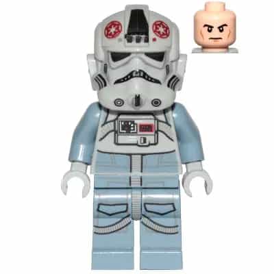 AT-AT Driver - Dark Red Imperial Logo, Cheek Lines, Frown