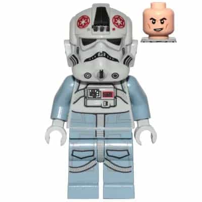 AT-AT Driver - Dark Red Imperial Logo, Cheek Lines, Smile