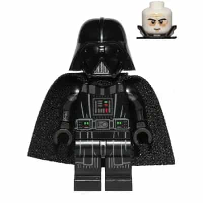 Darth Vader - Printed Arms, Spongy Cape, White Head with Smile