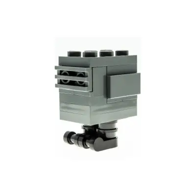 Gonk Droid (GNK Power Droid), Experimental Unit Clone Force 99 - Dark Bluish Gray, Black Feet (Gonky)