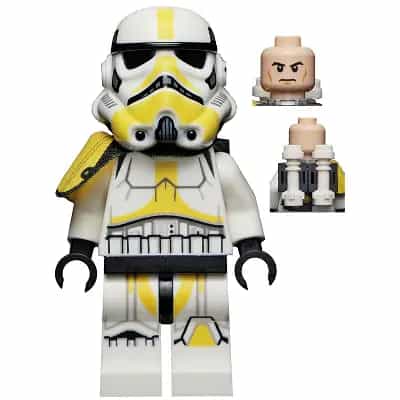 Imperial Artillery Stormtrooper - Male, Light Nougat Head, Cheek Lines