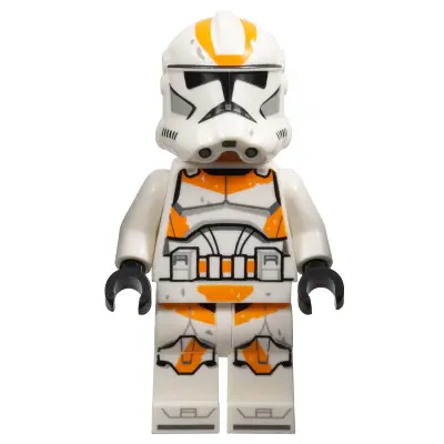 Clone Trooper, 212th Attack Battalion (Phase 2) - White Arms, Dirt Stains, Nougat Head, Helmet with Holes