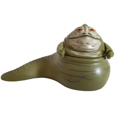 Jabba the Hutt - Olive Green, Tan Face, Dark Bluish Gray Wrinkles