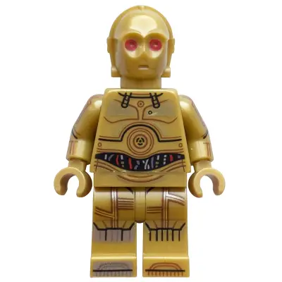 C-3PO - Printed Legs, Toes and Arms, Red Eyes