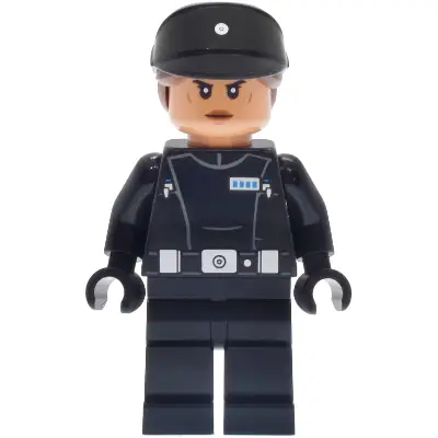 Imperial Navy Officer - Black Cap with Reddish Brown Hair