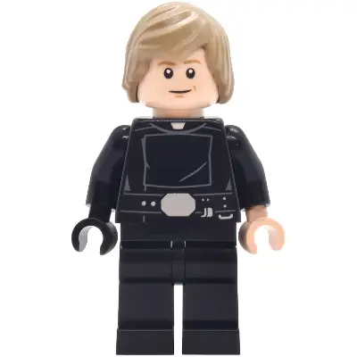 Luke Skywalker - Jedi, Hair with Side Part, Smile with Crease / Frown