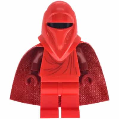 Imperial Royal Guard - Dark Red Arms and Hands, Torso Creases on Front and Back, Spongy Cape