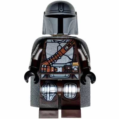 The Mandalorian / Din Djarin / 'Mando' - Silver Beskar Armor, Cape, Printed Head
