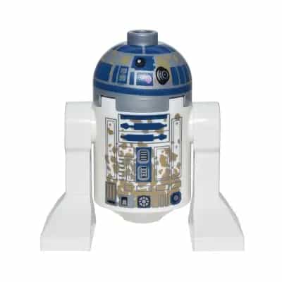 Astromech Droid, R2-D2 - Dirt Stains on Front and Back, without Dirt Stains on Top Panels